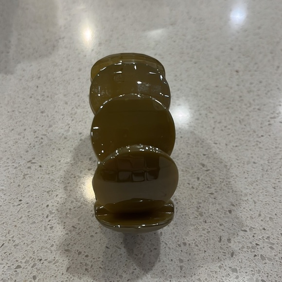 Set of 6 bracelets.  Silver, blue, green, black, gold.  Pretty accessories! - Picture 6 of 11